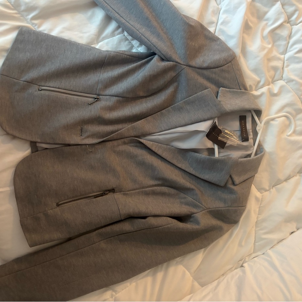 Suzy Shier Light Gray Blazer